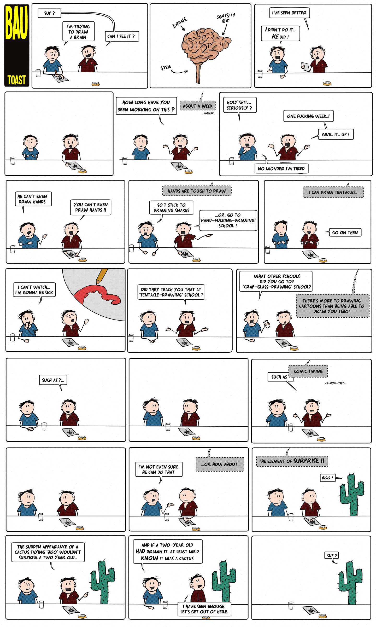 Bau webcomic #1 - Toast
