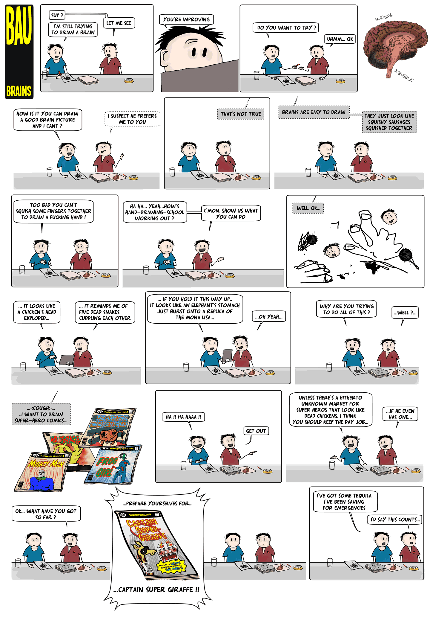 Bau webcomic #2 - Brains